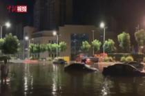 四川荣县：暴雨致百余辆车被淹