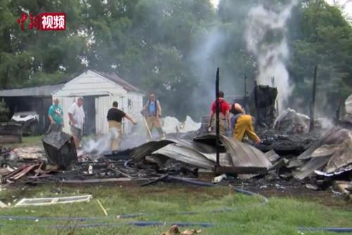 美國密蘇里州一處住宅發生燃氣爆炸