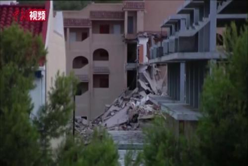 西班牙佩尼斯科拉市一建筑倒塌