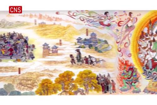 34-meter-long painting recreates prosperity of ancient Silk Road