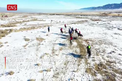 Xinjiang holds winter sports to welcome New Year