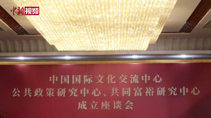 中国国际文化交流中心公共政策研究中心、共同富裕研究中心成立座谈会在北京举行