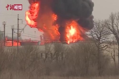 俄媒称乌军机空袭俄石油设施