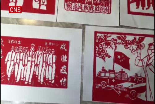 Shanghai craftswoman records anti-pandemic stories with papercut