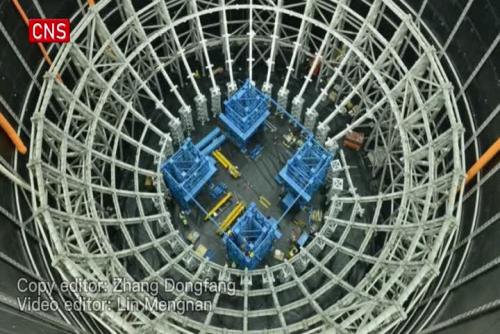 Underground neutrino experiment facilities under construction in Guangdong
