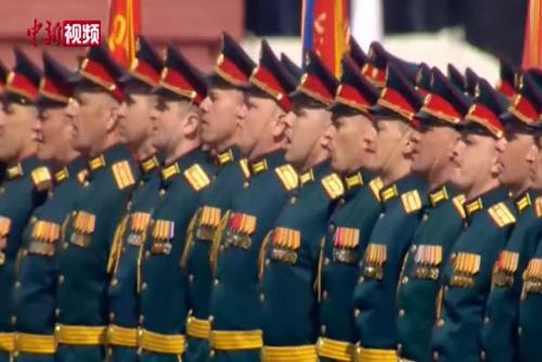俄罗斯红场阅兵 纪念卫国战争胜利77周年