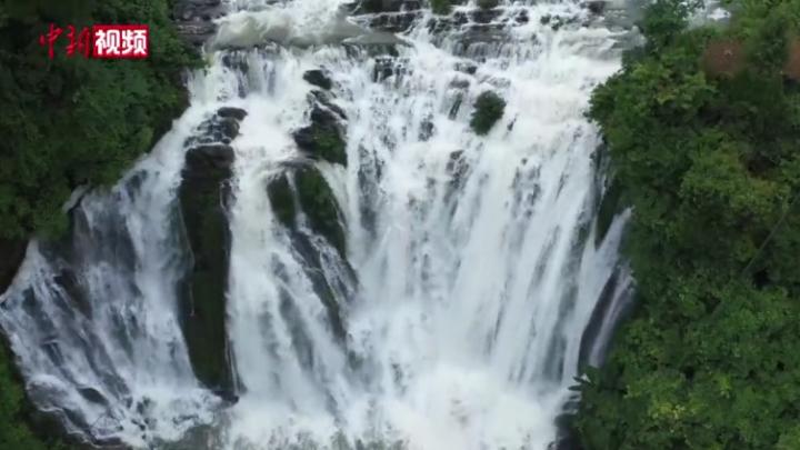 贵州丹寨排廷瀑布进入最佳观瀑期