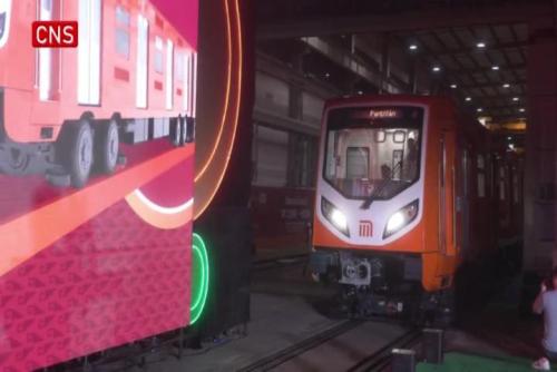 China's first rubber-tyred metro train rolls offline and exported to Mexico