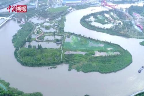 扬州再现古运河水清岸绿