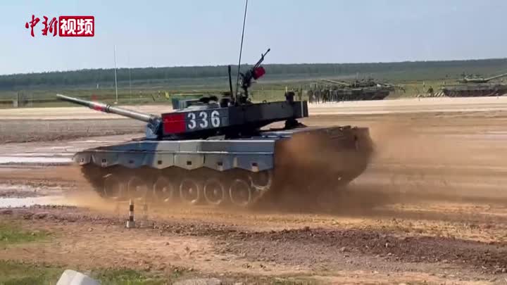 “国际军事比赛-2022”“坦克两项”比赛在莫斯科举行