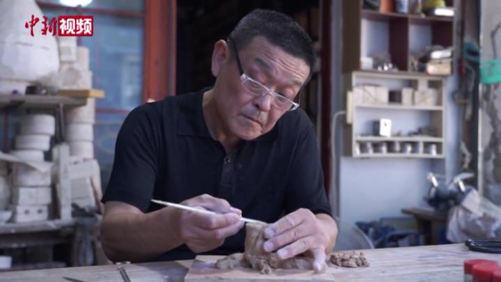 探访河北衡水古泽窑传统陶艺制作技艺 1200度高温烧15小时