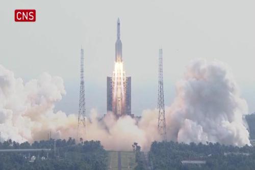 China launches space station lab module Mengtian