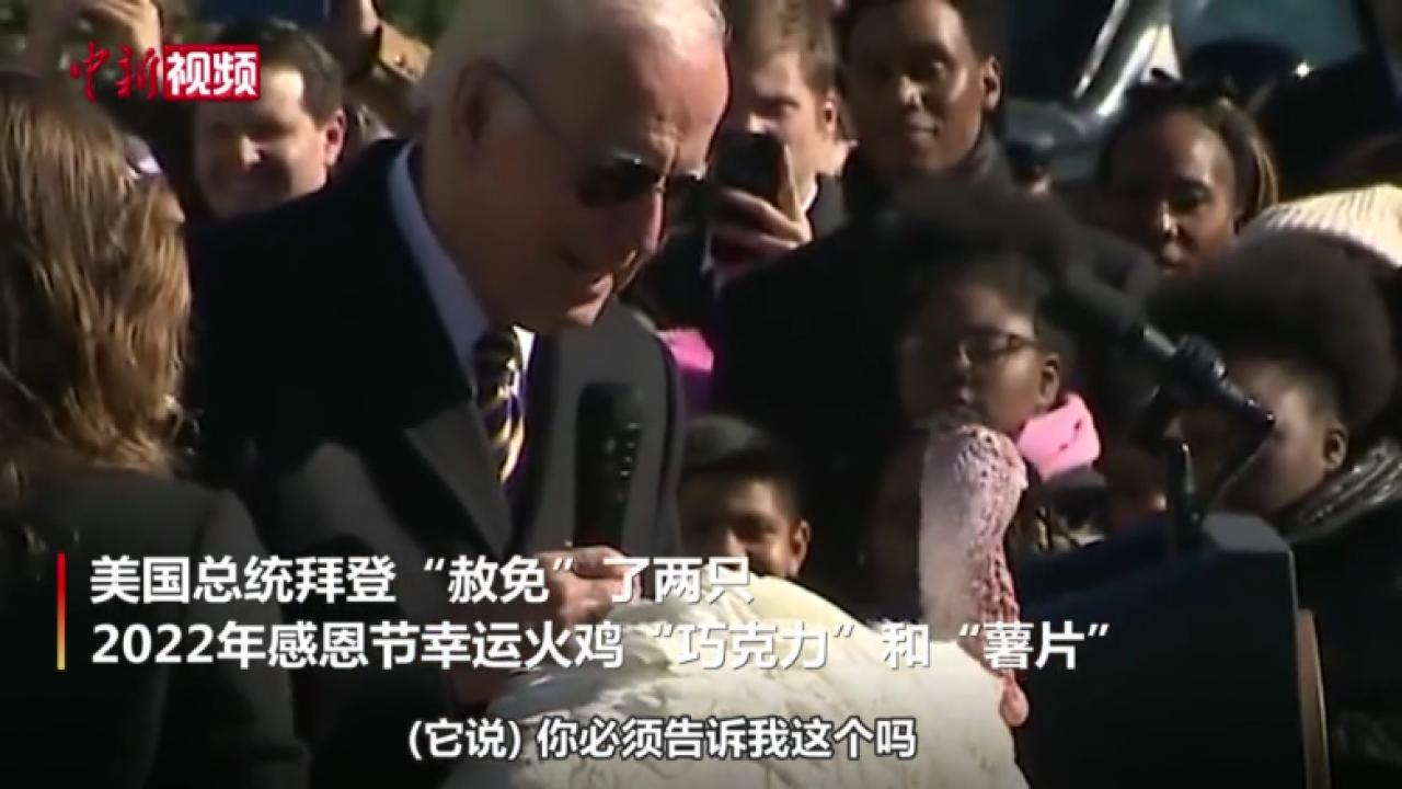 感恩节“赦免”火鸡，拜登玩儿起了“谐音梗”