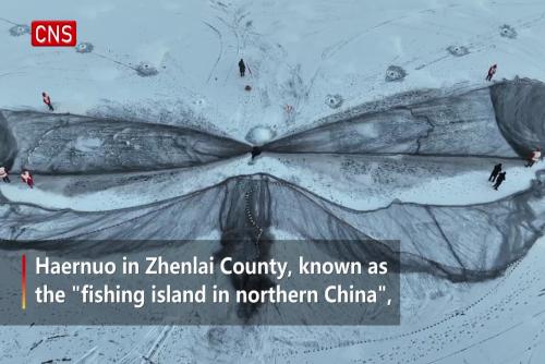 Winter fishing in full swing in Northeast China