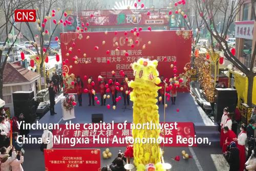 NW China's Yinchuan kicks off Chinese New Year celebration