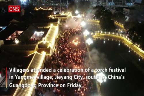 Torch festival held to celebrate Chinese New Year in Guangdong