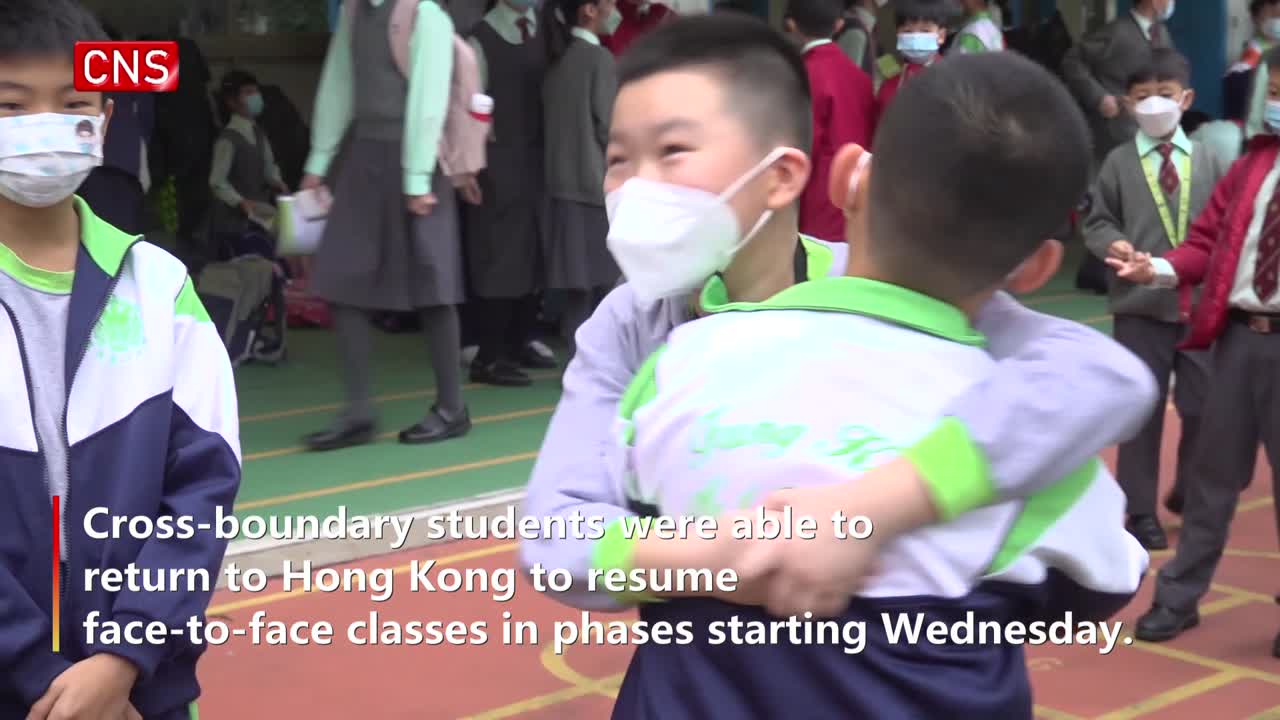 Cross-boundary students resume face-to-face classes in Hong Kong