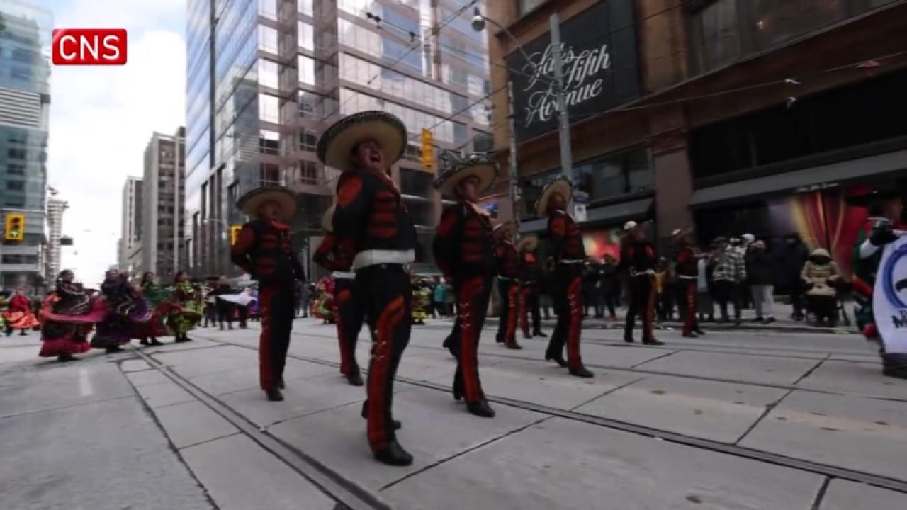Annual St. Patrick's Day parade in Canada