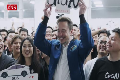 Elon Musk visits Tesla's Shanghai factory on Wednesday night