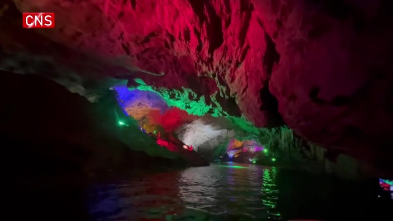 Exploring world's longest underground karst cave with water