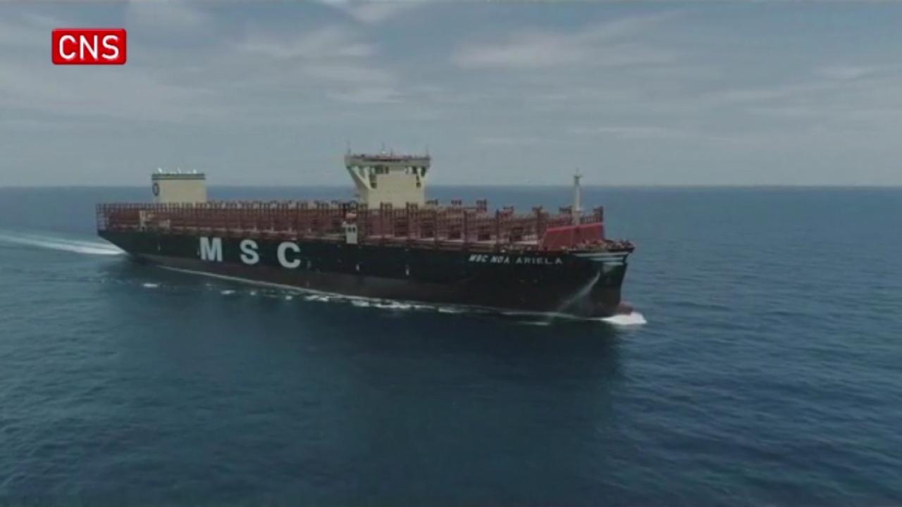 South China delivers first of 8 super container vessels for MSC