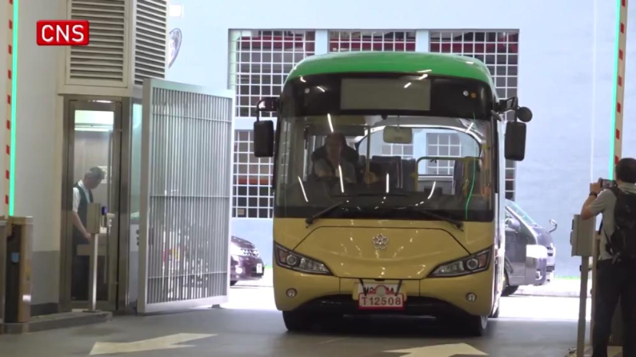 New electric public light bus launched in HK