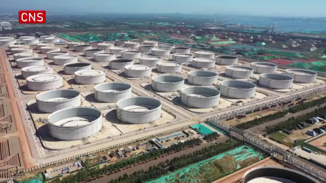 A visit to largest single oil storage facility in China's coastal ports