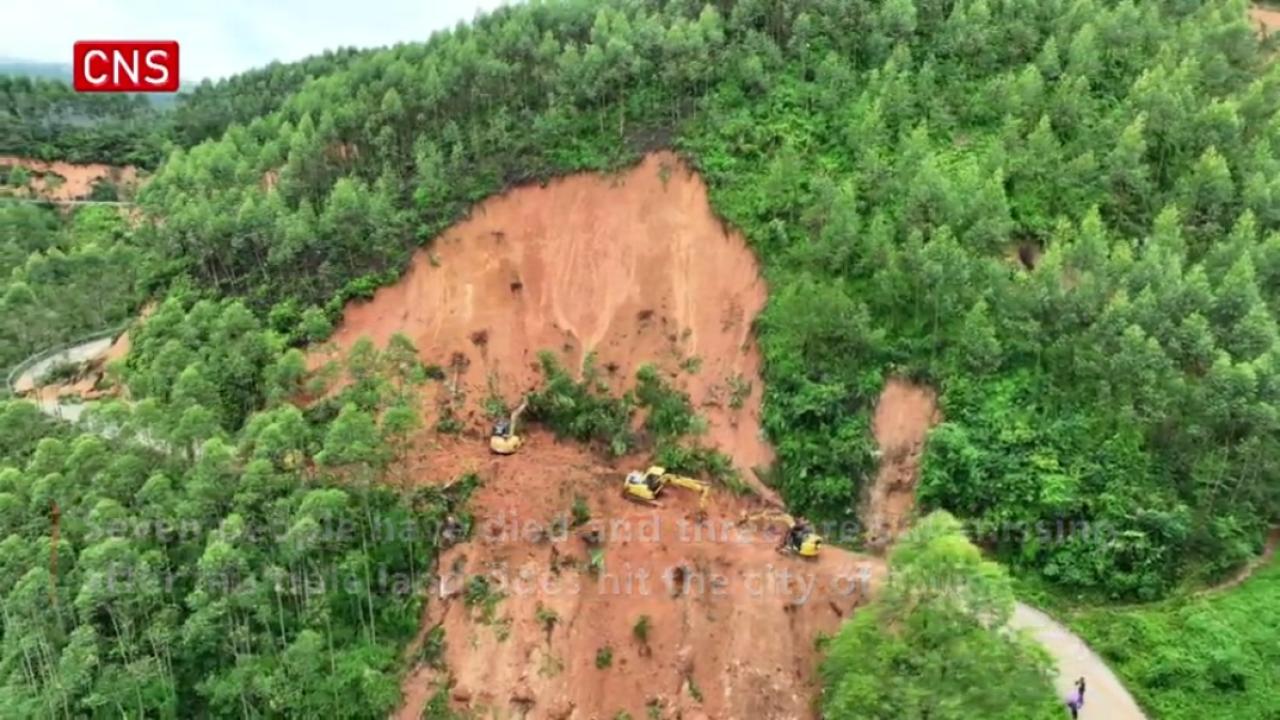 7 dead, 3 missing in south China landslides