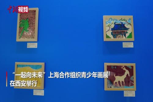 上海合作组织青少年画展在西安举行
