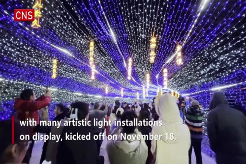 Chaoyang light festival ignites night for Beijing youth