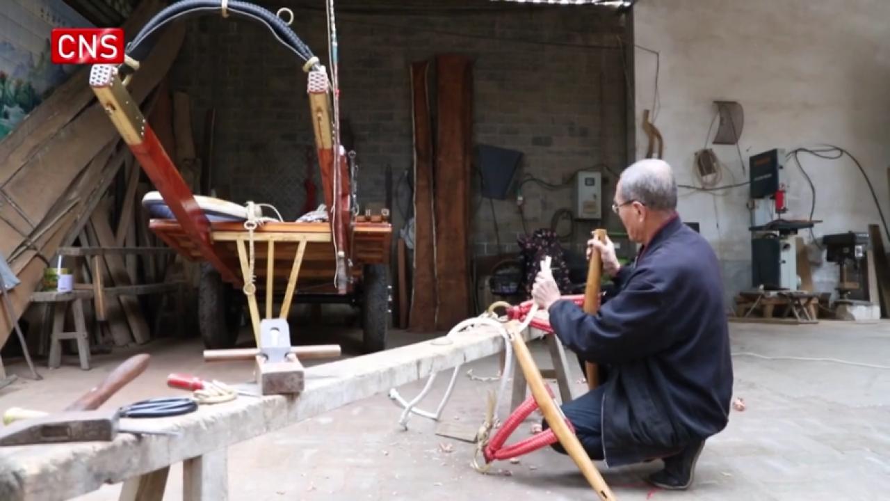Intricate craftsmanship: 80-year-old carpenter makes horse-drawn carts 