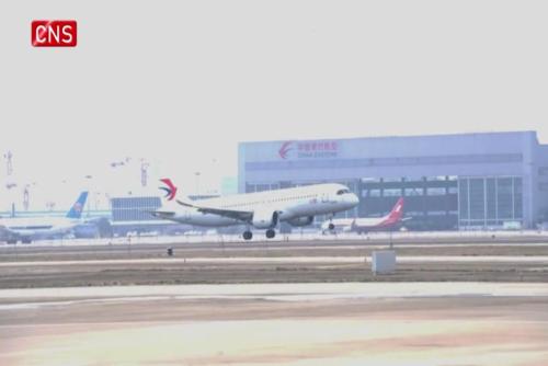 China's first domestically developed large passenger jet C919 completes first overseas debut 
