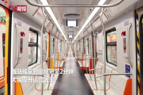 中国首列出口海外胶轮地铁列车投入运营