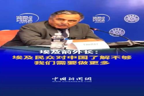 Former Egyptian FM urges better understanding of China