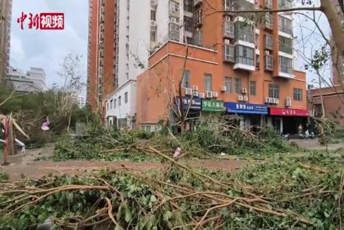 探訪海口臺風受災地區(qū)：災害中的救援與自救