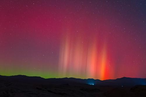 A glimpse of northern lights in China