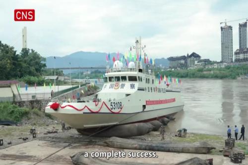 China launches Gen-4 law enforcement vessels for Mekong River joint patrols