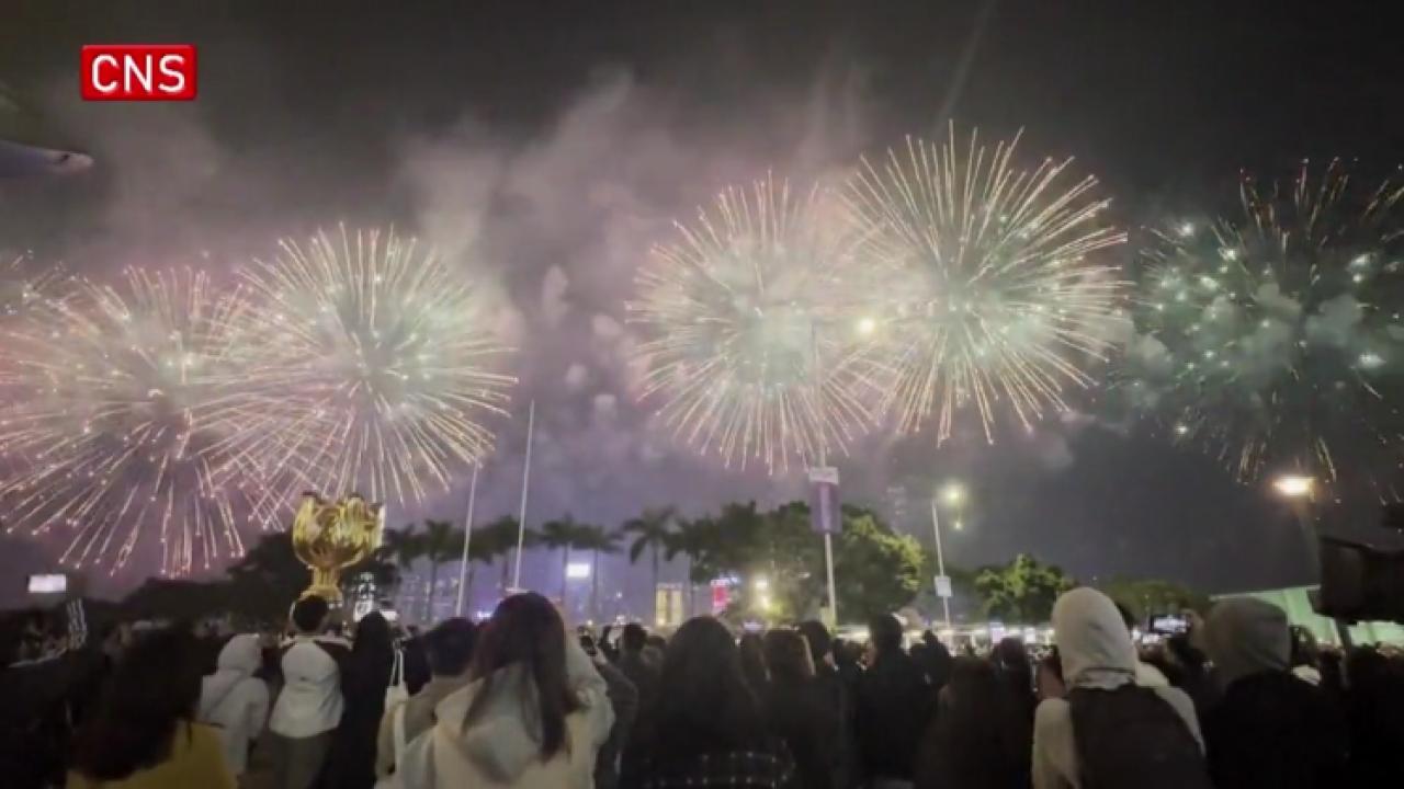 Hong Kong rings in 2025 with spectacular fireworks display