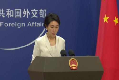 外交部：中方在中国管辖海域布设气象观测浮标符合相关法律