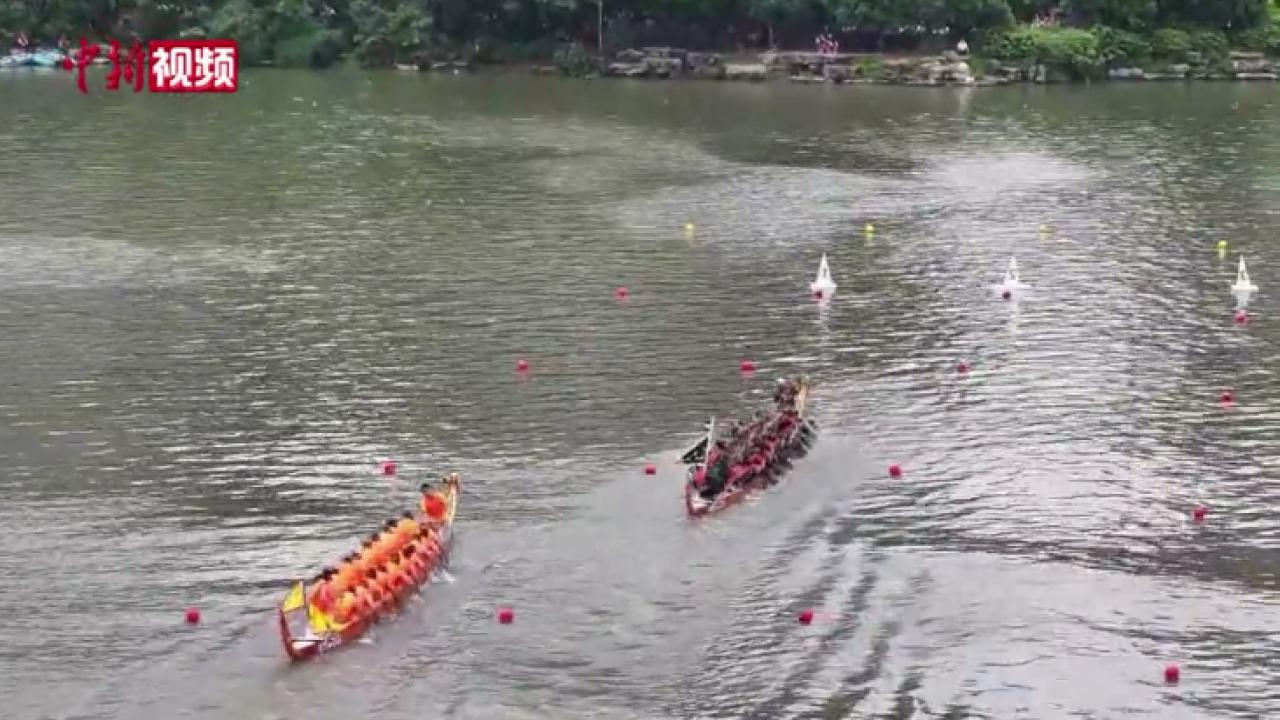 广西·桂林（临桂）东盟城市龙舟邀请赛开赛 共划漓江水