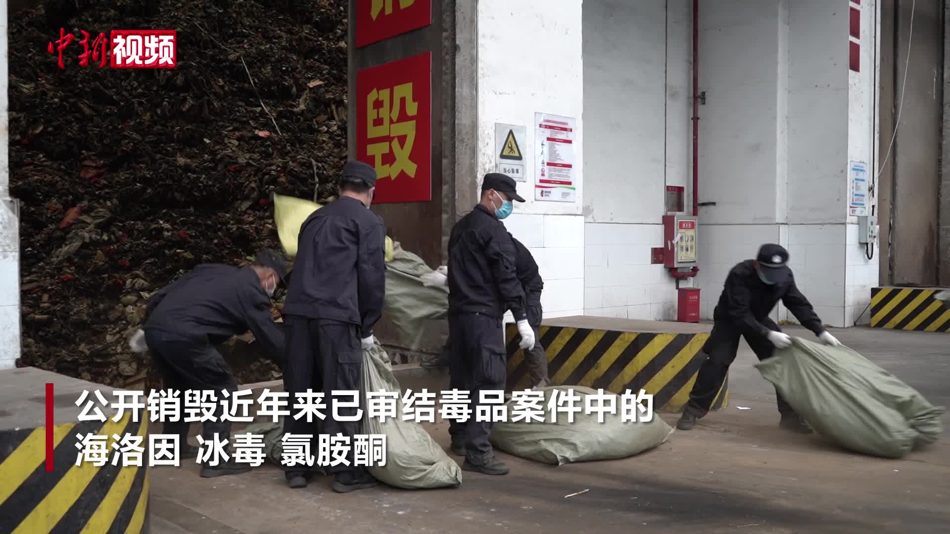 海南集中销毁毒品约1590公斤