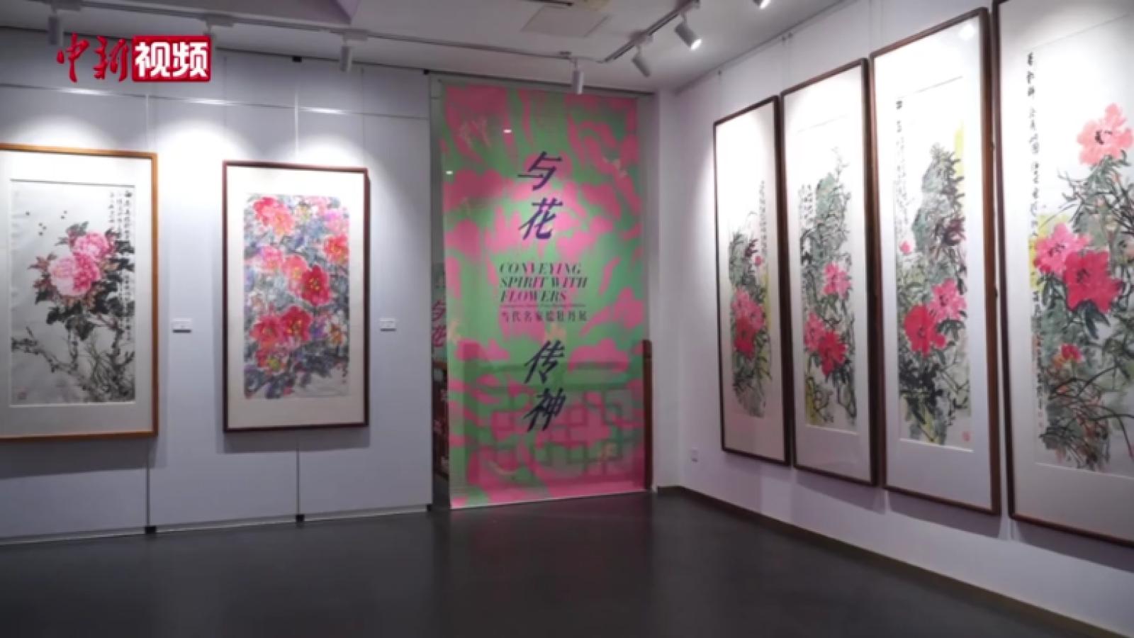 全国牡丹主题画展在广州开幕 展示牡丹文化新内涵