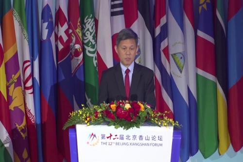 新加坡防长用中文说中国谚语谈全球治理和大国责任