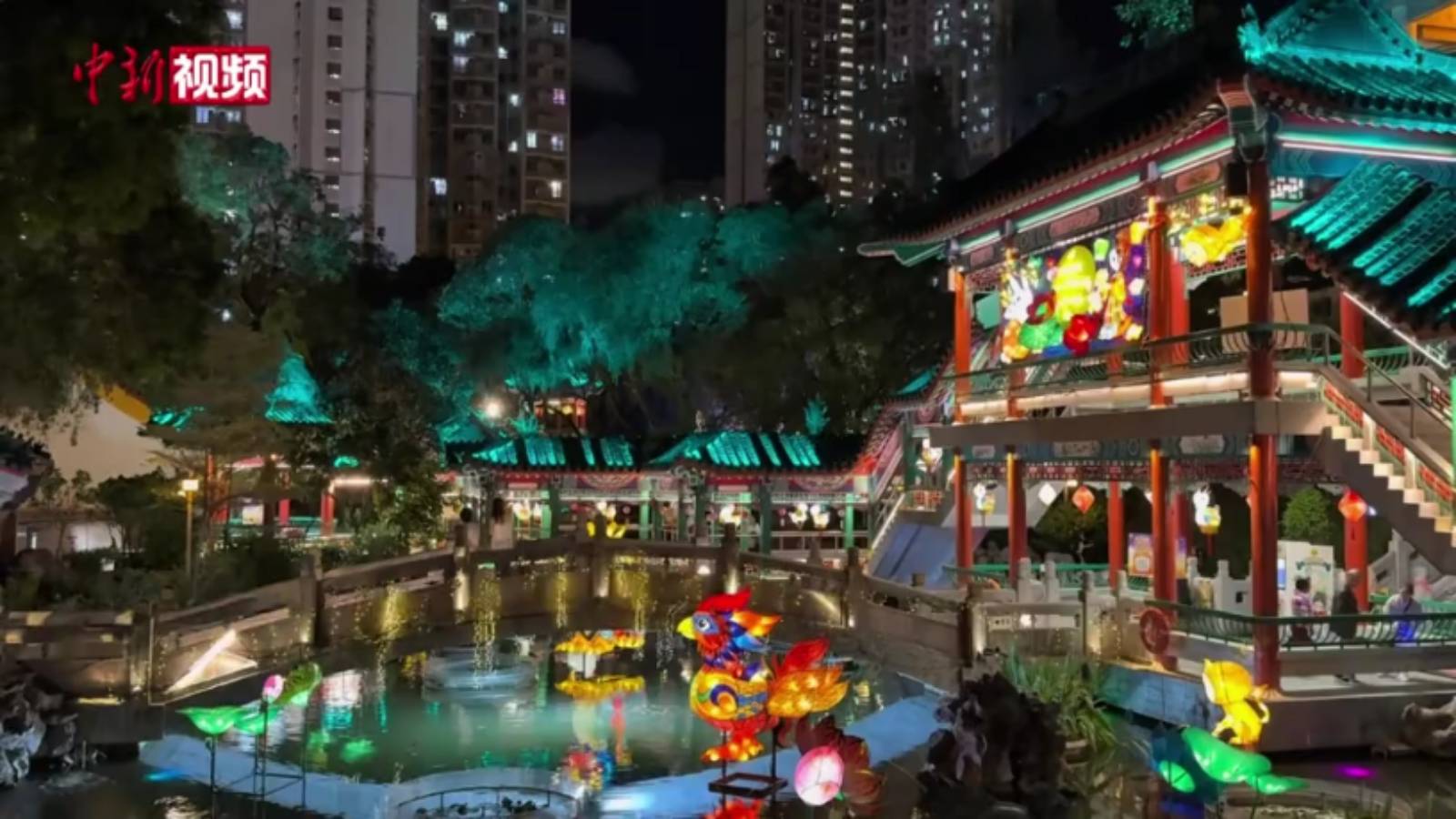 中秋将至节味浓 多种造型花灯亮相香港