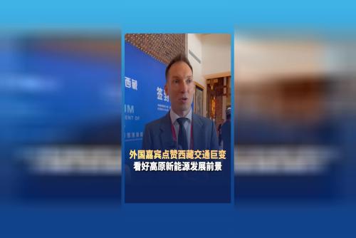 外国嘉宾点赞西藏交通巨变 看好高原新能源发展前景