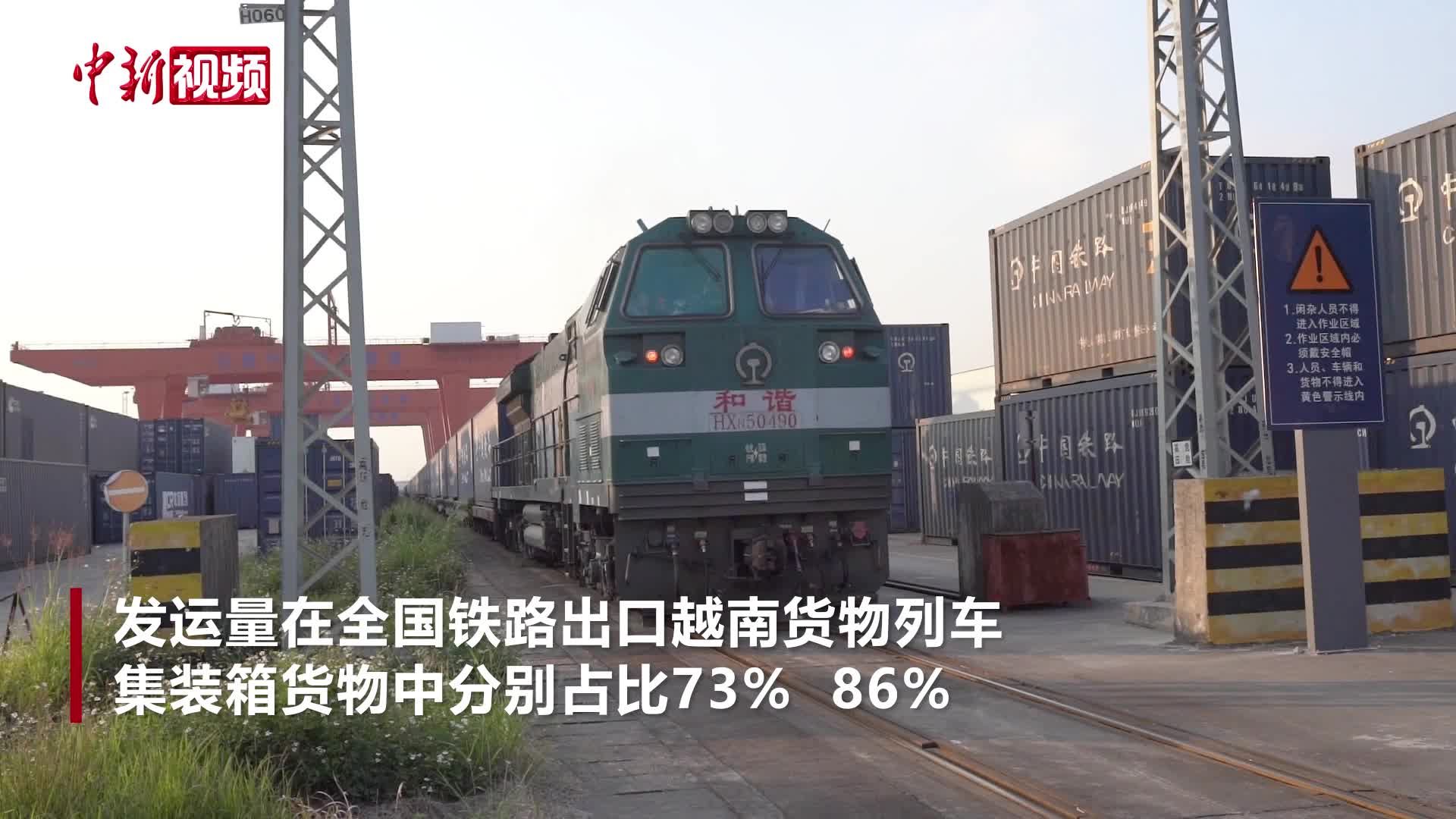 2025年广西始发中越班列发运出口货物3.7万标箱 创历史新高