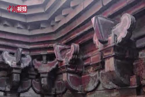 山西发现宋金时期仿木彩绘砖雕墓