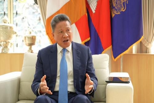 柬埔寨正试图减少对中国依赖？独家专访柬副首相孙占托：从未说过不再接受来自中国的投资