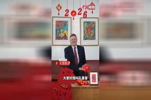丹麦驻华使馆大使送上新春祝福