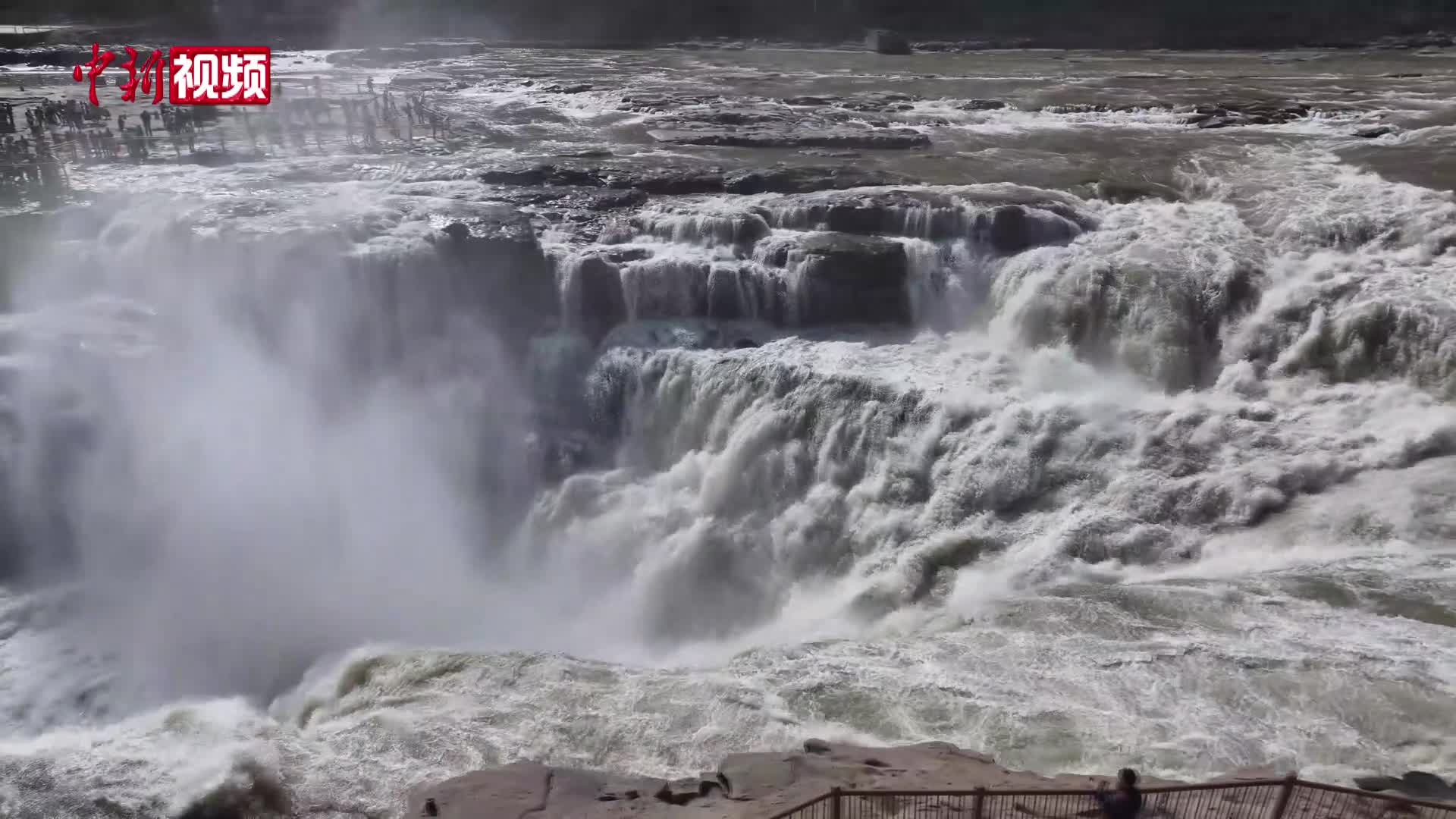 黄河壶口瀑布进入春汛期